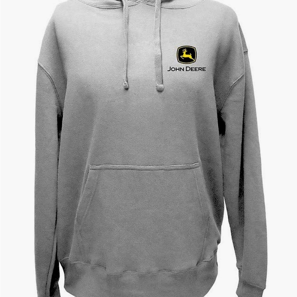 NWT- John Deere Hoodie - Build Virginia State Outline  COLOR: Gray